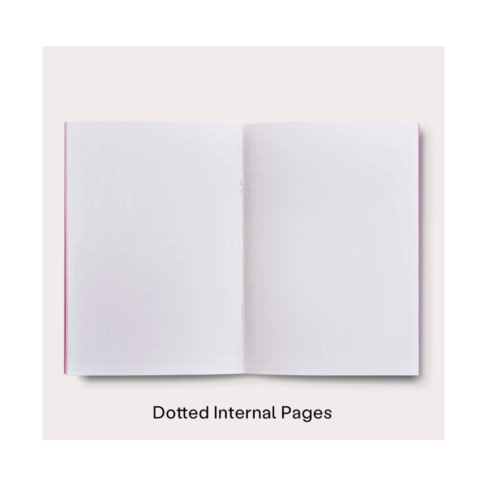 Dotted Slimline Damson notebook A5 - The Completist.