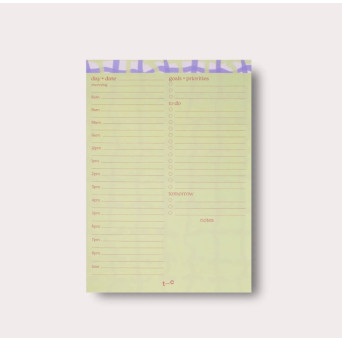 Desk organiser daily pad Neroli A5 - The Completist.