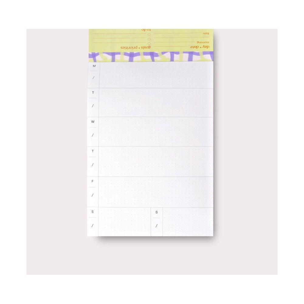 Desk organiser daily pad Neroli A5 - The Completist.