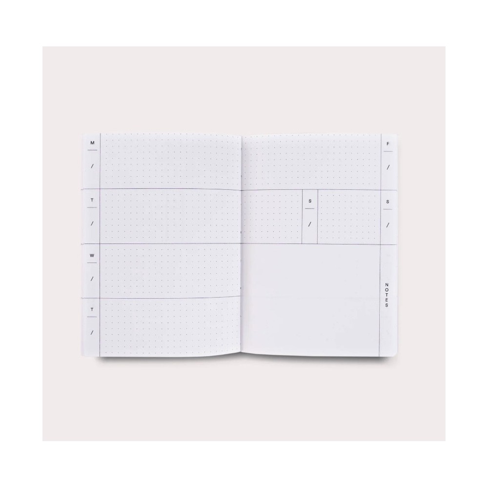 Planer tygodniowy niedatowany Hazy No.1 A6 - The Completist.