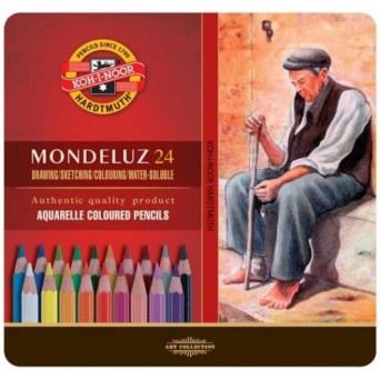 Set of Aquarell Coloured Pencils 3727, 24 pcs