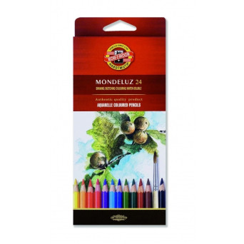 Zestaw kredek akwarelowych Mondeluz - Koh-I-Noor - 24 szt.