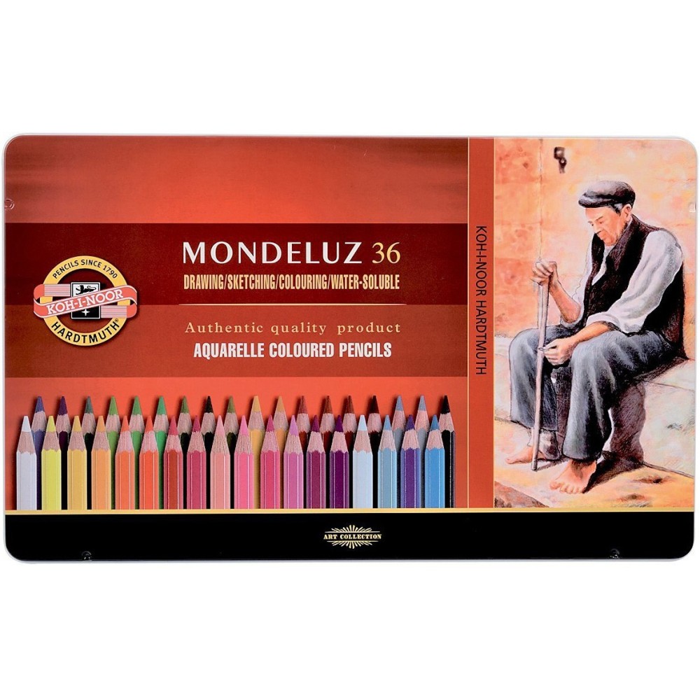 Set of Aquarell Coloured Pencils 3727, 36 pcs