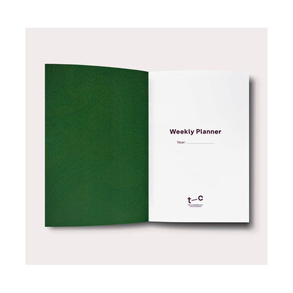 Weekly undated planner Palermo No.1 A5 - The Completist.