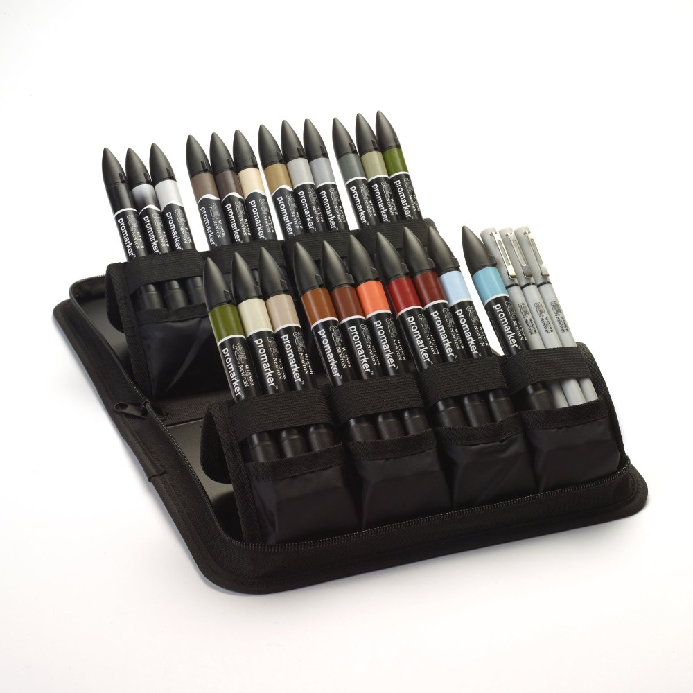 Zestaw Promarker Interiors w etui - Winsor & Newton - 25 szt.