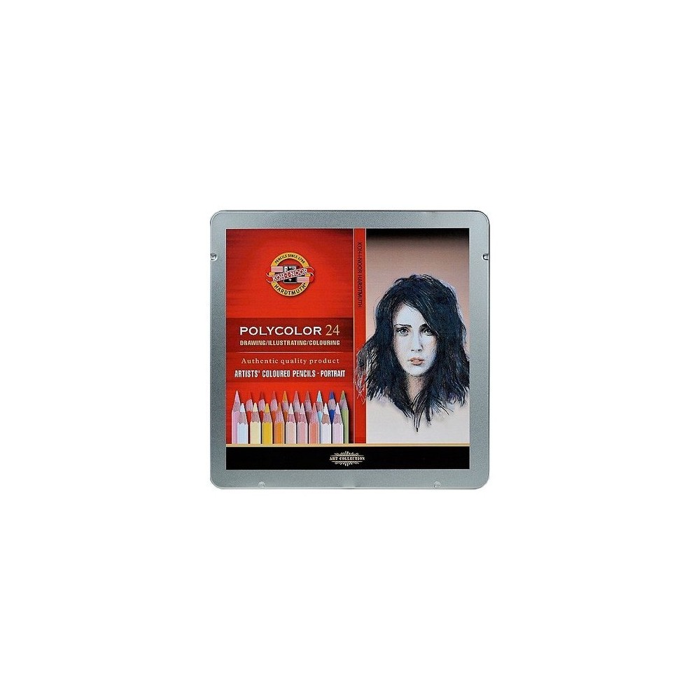 Zestaw kredek Polycolor - Koh-I-Noor - Portret, 24 szt.
