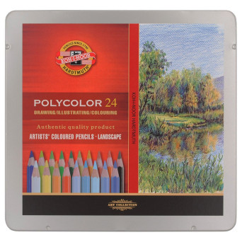 Zestaw kredek Polycolor - Koh-I-Noor - Krajobraz, 24 szt.