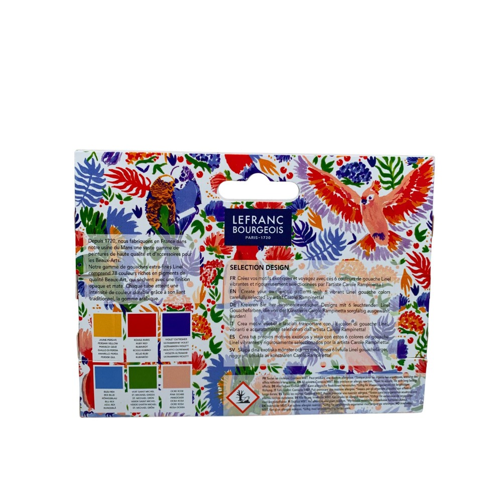 Zestaw gwaszy Linel Design - Lefranc & Bourgeois - 6 x 14 ml
