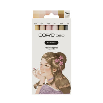 Zestaw markerów dwustronnych Copic Ciao - Portrait Pastel Elegance