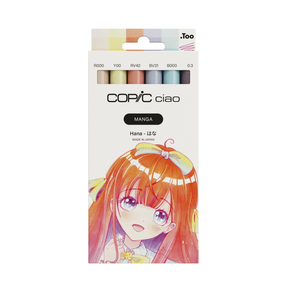 Zestaw markerów dwustronnych Copic Ciao - Manga Hana