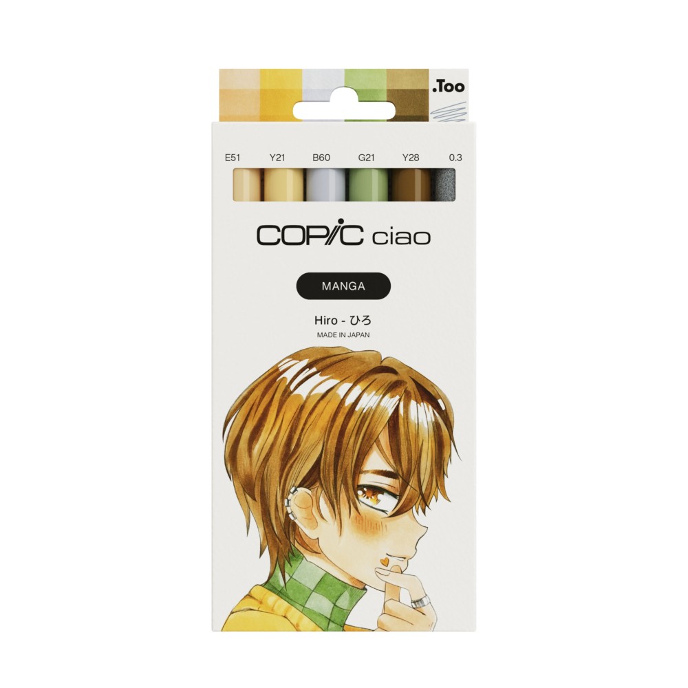 Zestaw markerów dwustronnych Copic Ciao - Manga Hiro