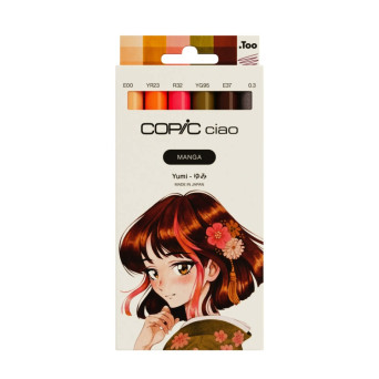Set of Copic Ciao Manga Yumi dual-tip alcohol-based markers