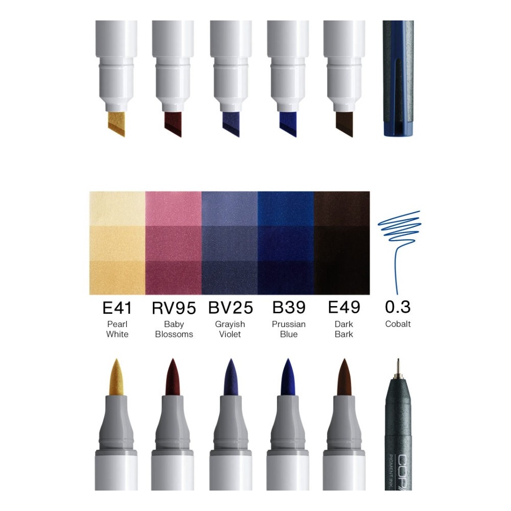 Set of Copic Ciao Manga Sota dual-tip alcohol-based markers