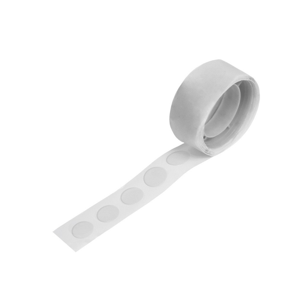 Dwustronne kropki kleju na rolce - DpCraft - 1 cm 100 szt.