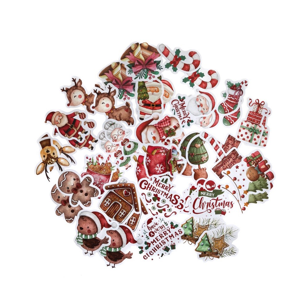 Vinyl stickers Cozy Christmas - DpCraft - 46 pcs.