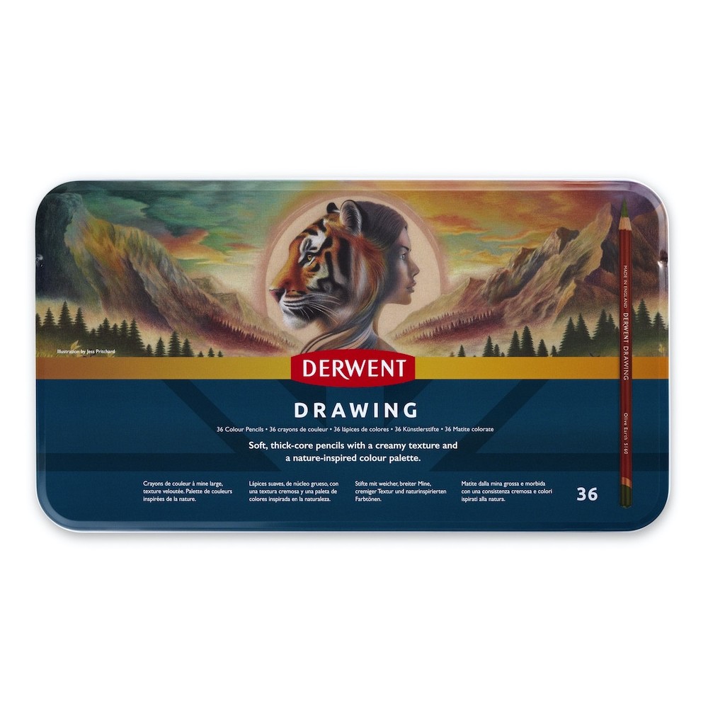 Zestaw kredek Drawing - Derwent - 36 szt.