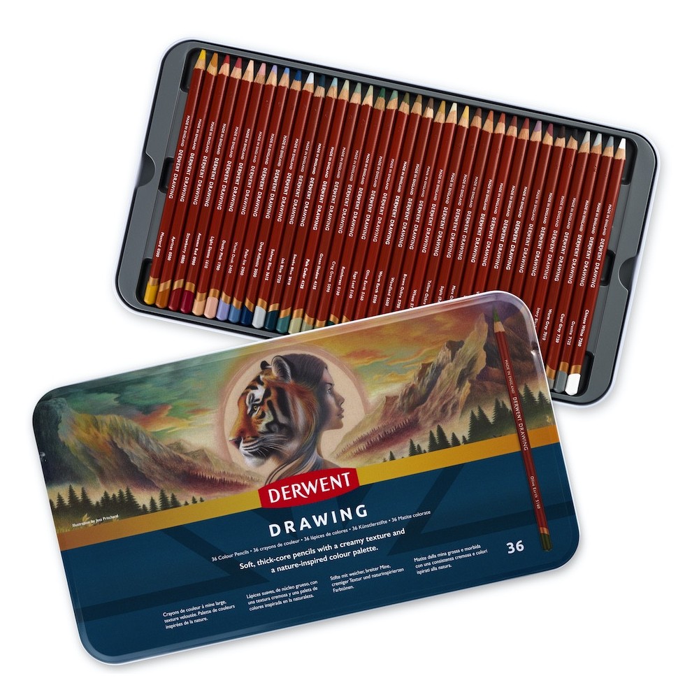 Zestaw kredek Drawing - Derwent - 36 szt.