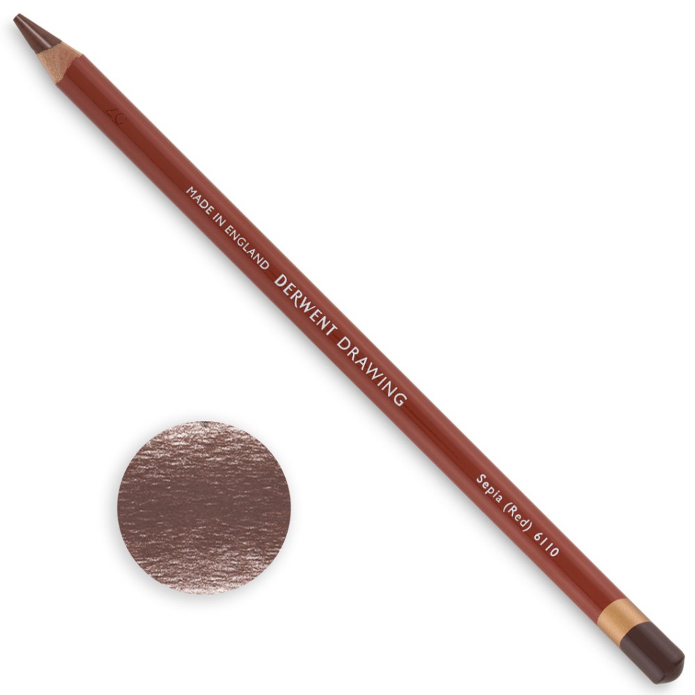 Kredka Drawing - Derwent - 6110 Sepia (Red)