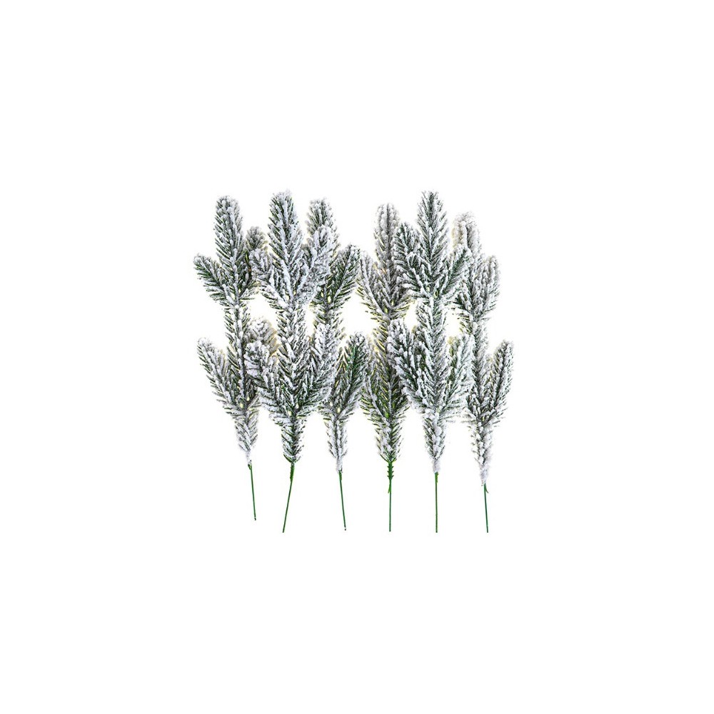 Pine branches snow-covered - DpCraft - 25 cm 6 pcs.