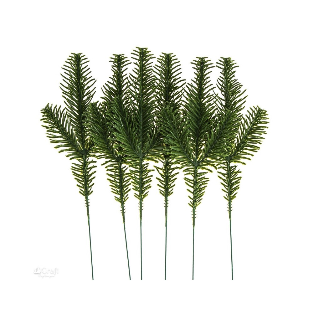 Gałązki dekoracyjne Sosna - DpCraft - 26 cm 6 szt.