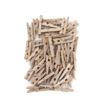Mini wooden clips - DpCraft - 2,5 cm 40 pcs.