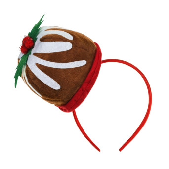 Cupcake with mistletoe headband - 19 x 19 cm