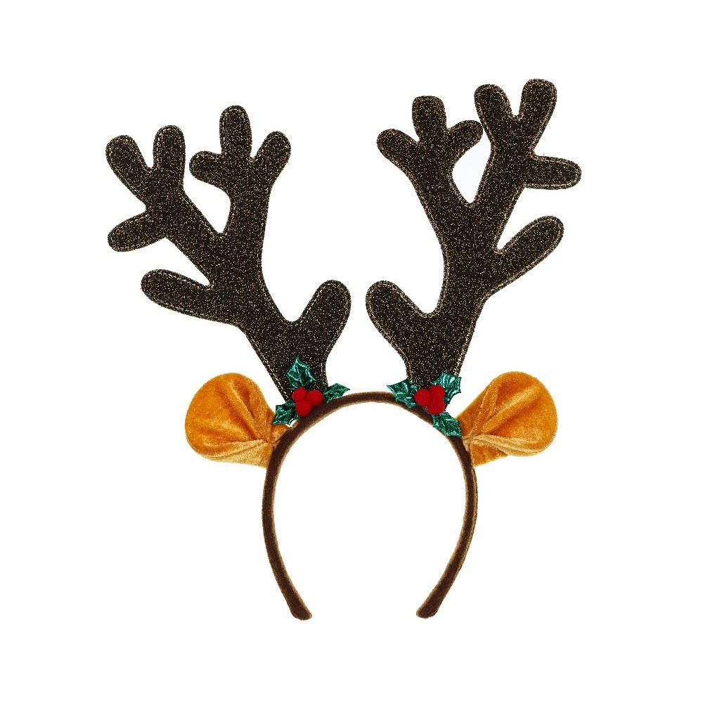 Reindeer antlers and ears headband - 29 x 34 cm