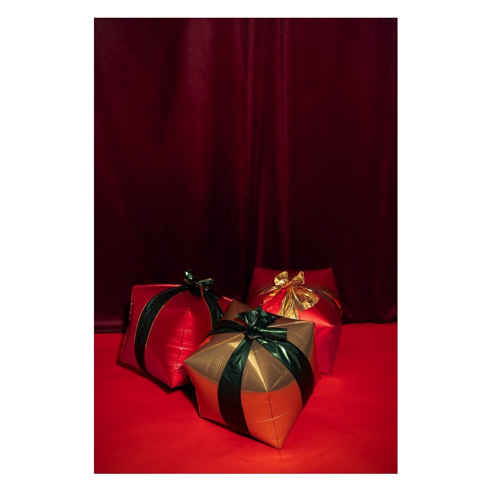 Foil balloon standing Christmas presents - 34 x 36 cm 3 pcs.