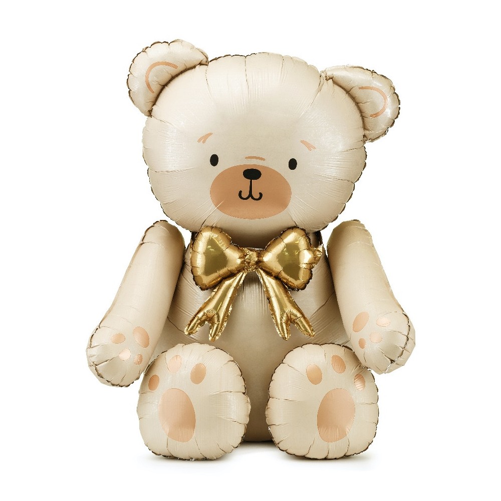 Foil balloon Teddy Bear - beige 75 x 84 cm