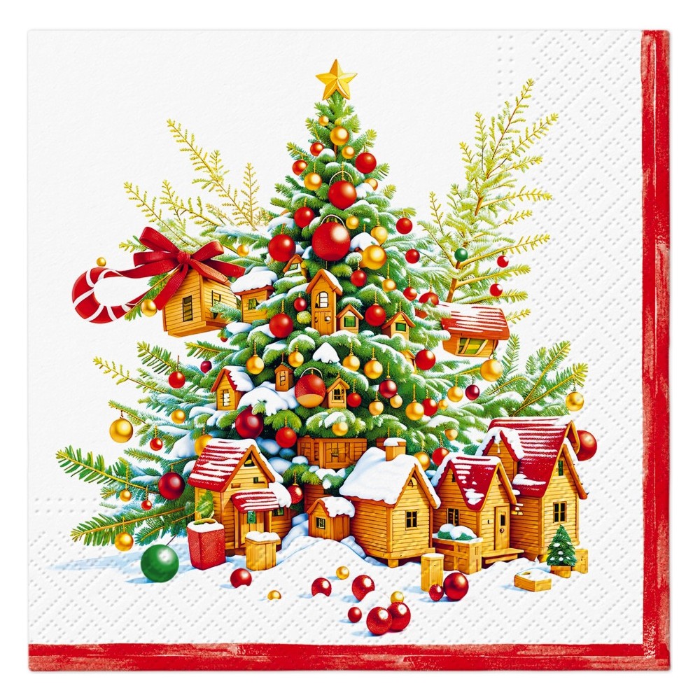 Serwetki ozdobne Festive Joy Tree - Paw - 20 szt.