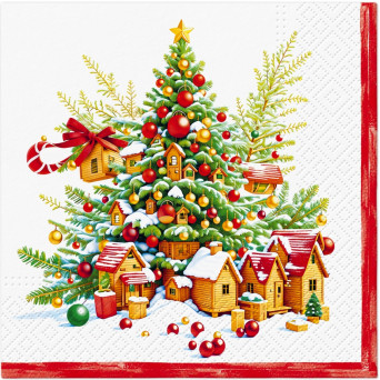 Serwetki ozdobne Festive Joy Tree - Paw - 20 szt.