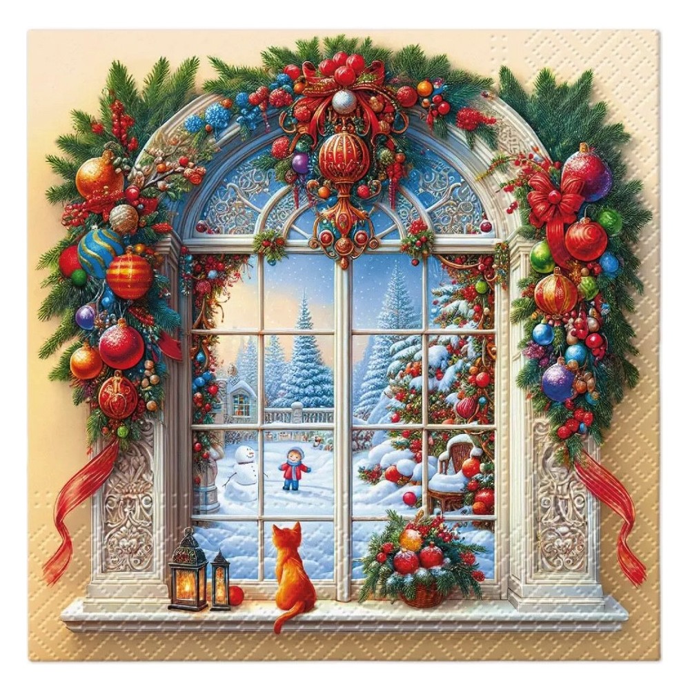 Serwetki ozdobne Holiday Arch Decor - Paw - 20 szt.