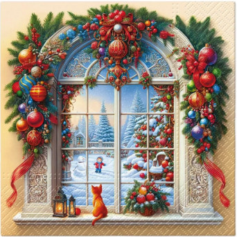 Decorative napkins Holiday Arch Decor - Paw - 20 pcs.