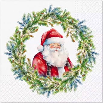 Serwetki ozdobne Joyful Claus Circle - Paw - 20 szt.