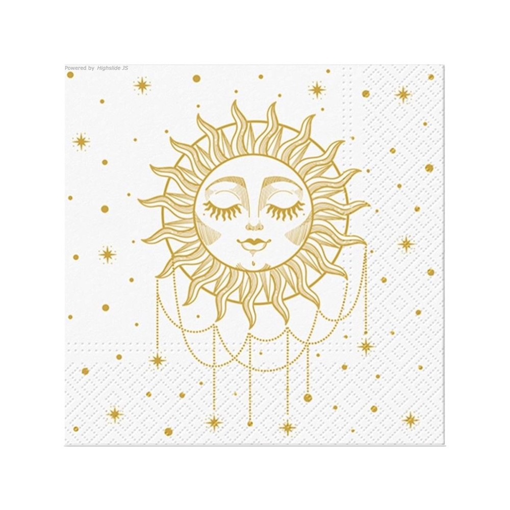 Decorative napkins Bohemian Sun - Paw - 20 pcs.