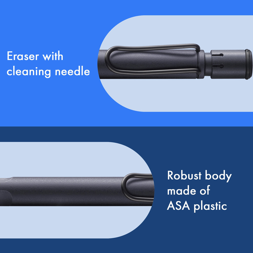 Ołówek mechaniczny Safari - Lamy - Steel Black 0,5 mm