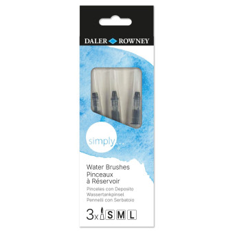 Set of Simply water brushes - Daler Rowney - 3 pcs.
