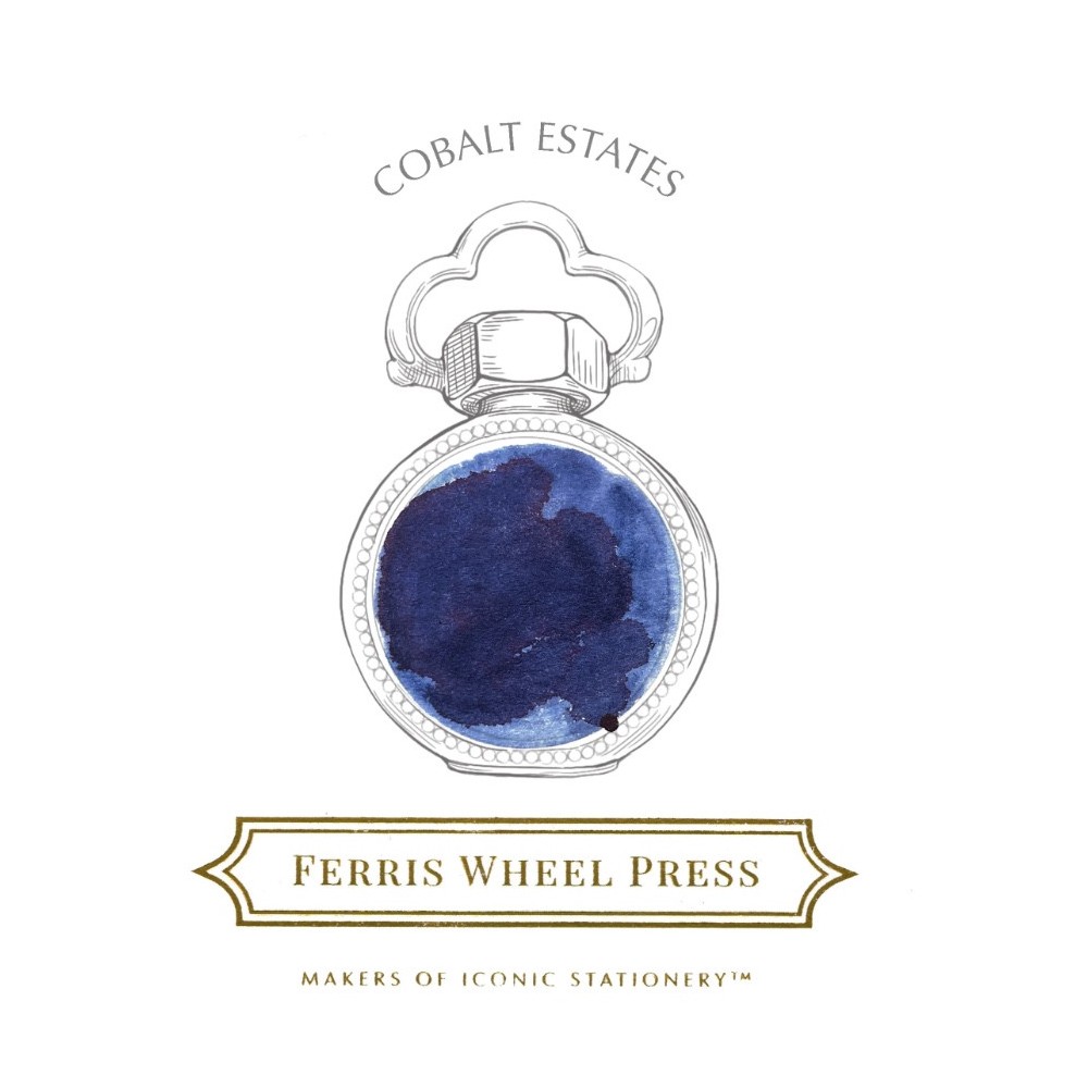 Calligraphy ink - Ferris Wheel Press - Cobalt Estates 38 ml