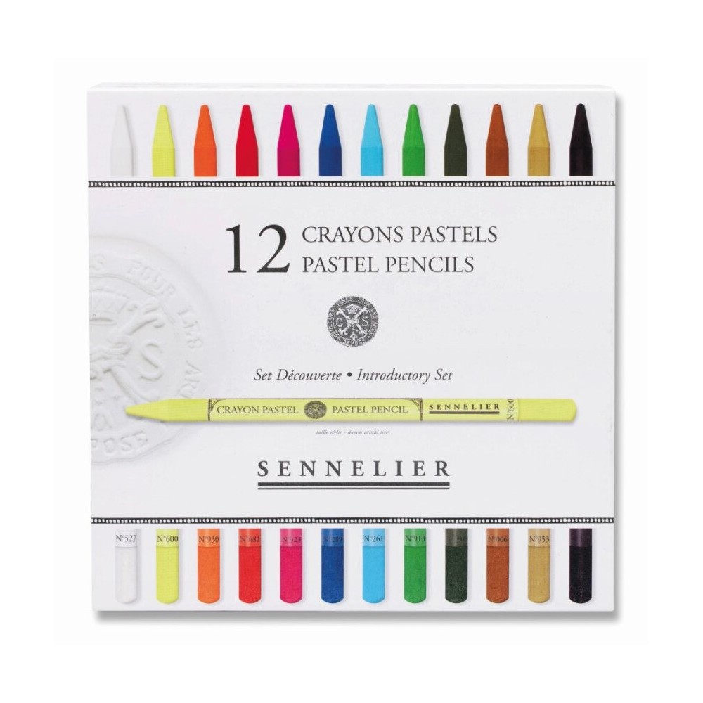 Zestaw pasteli suchych Pastel Pencil Introductory - Sennelier - 12 szt.