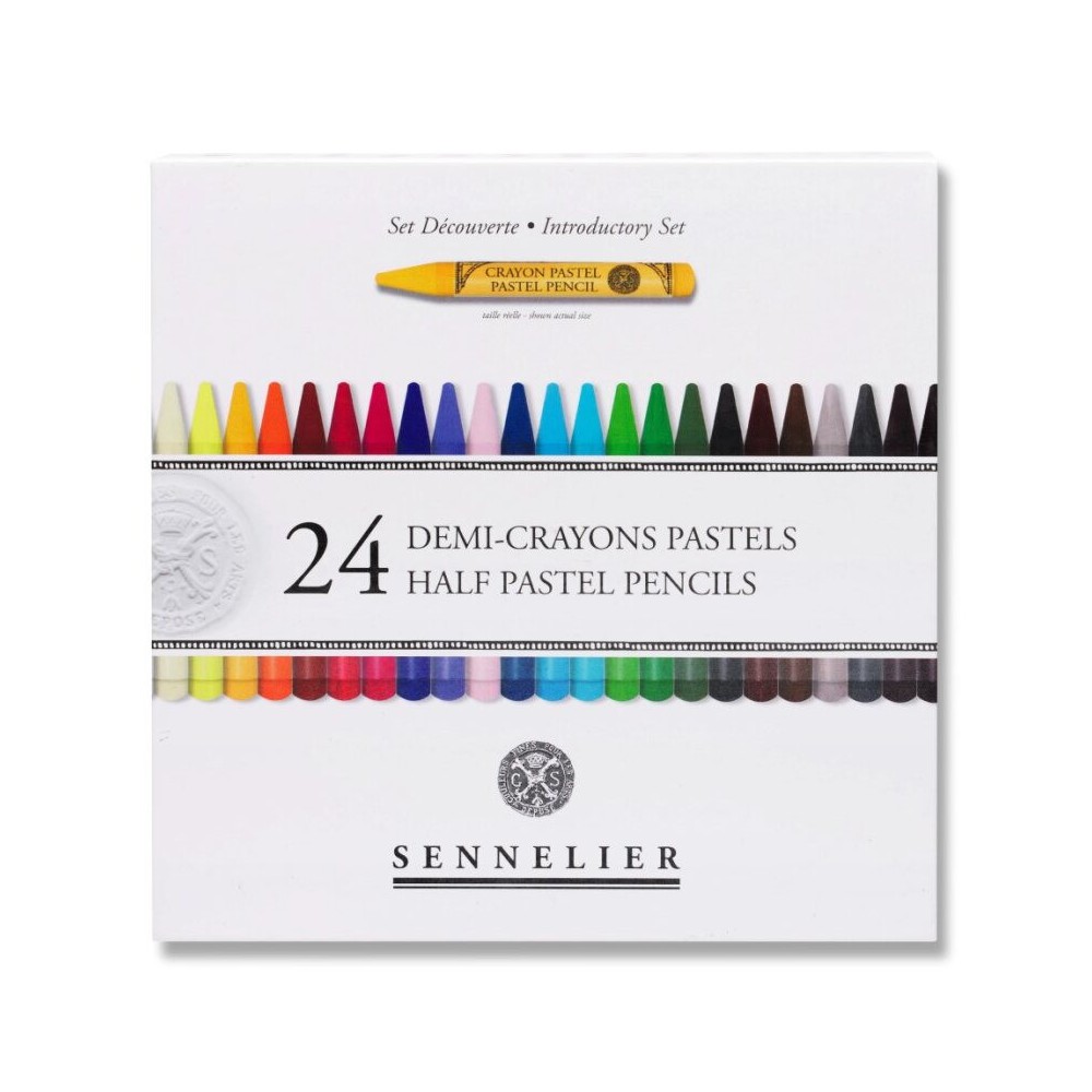 Zestaw połówek pasteli suchych Half Pastel Pencil Introductory - Sennelier - 24 szt.