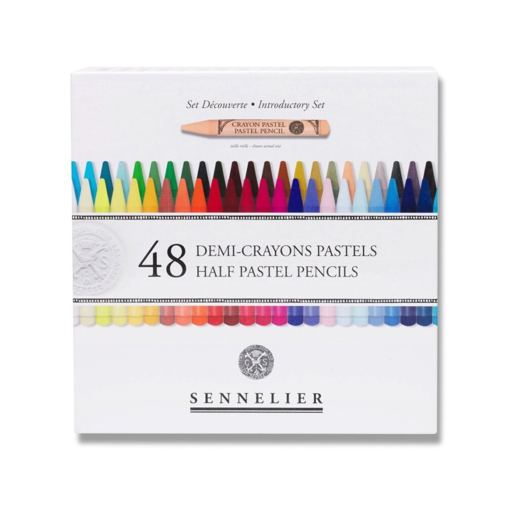 Set of Half Pastel Pencils Introductory - Sennelier - 48 pcs.