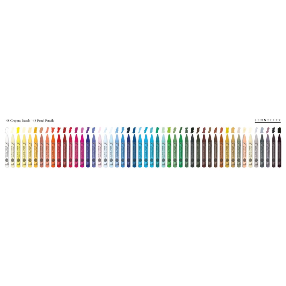 Zestaw połówek pasteli suchych Half Pastel Pencil Introductory - Sennelier - 48 szt.