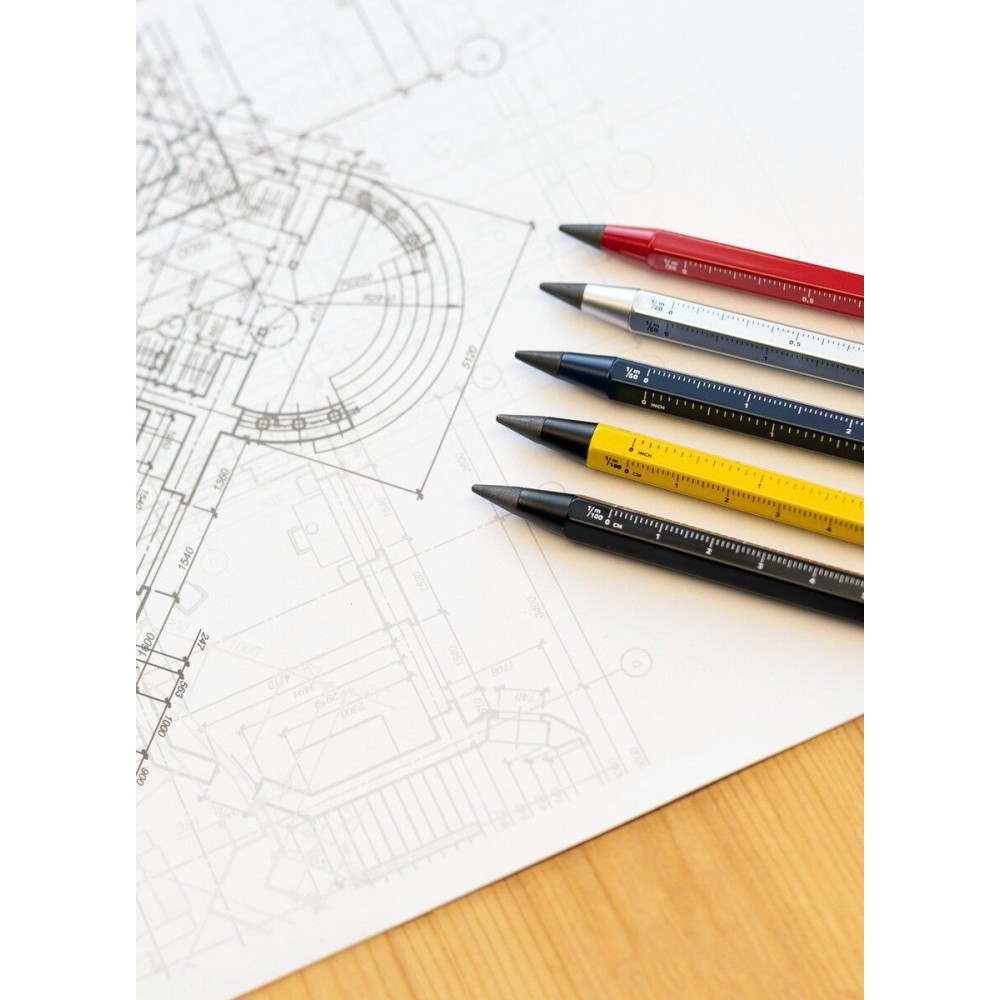 Multifunctional pencil - Troika - Silver 0,9 mm
