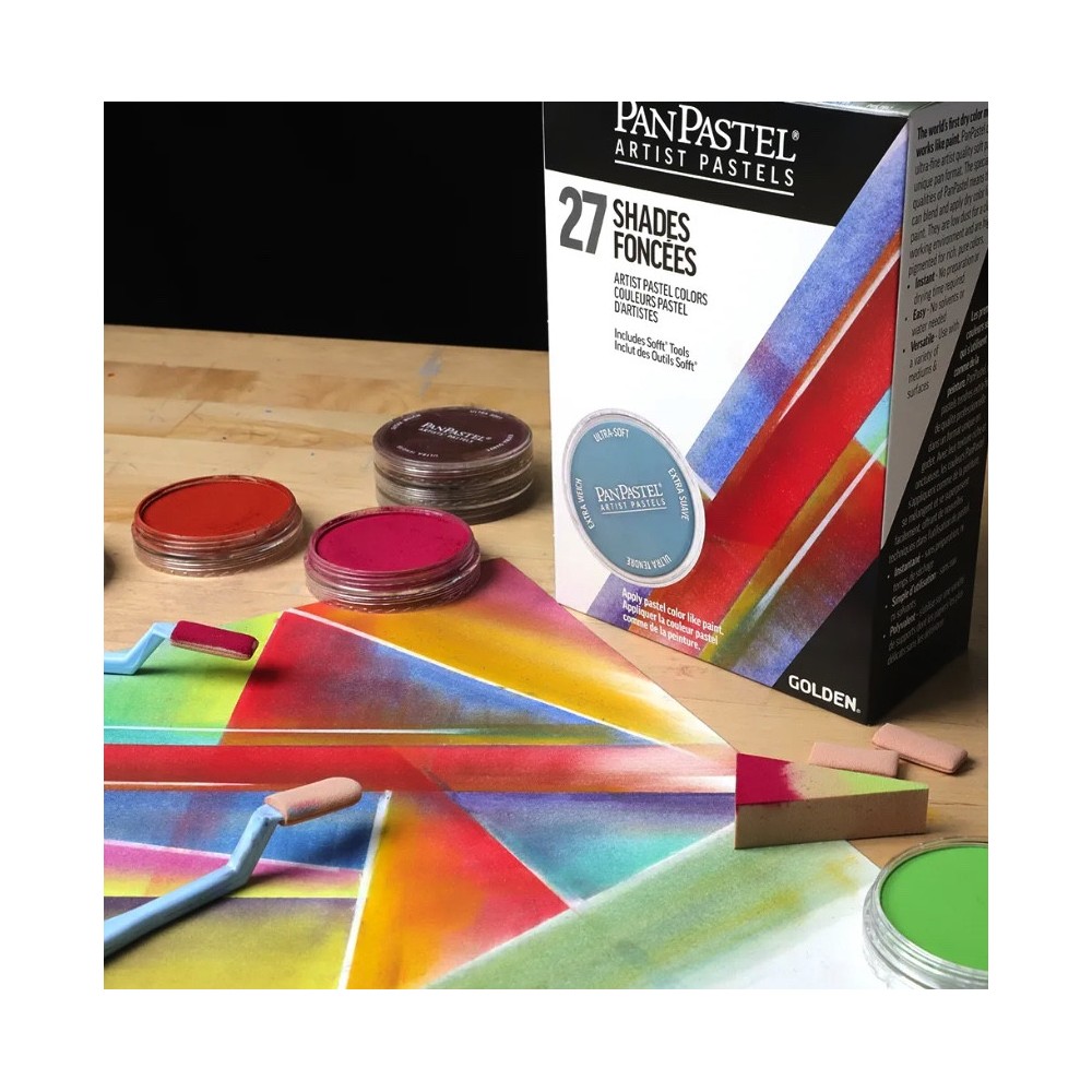 Zestaw suchych pasteli PanPastel Shades - 27 kolorów