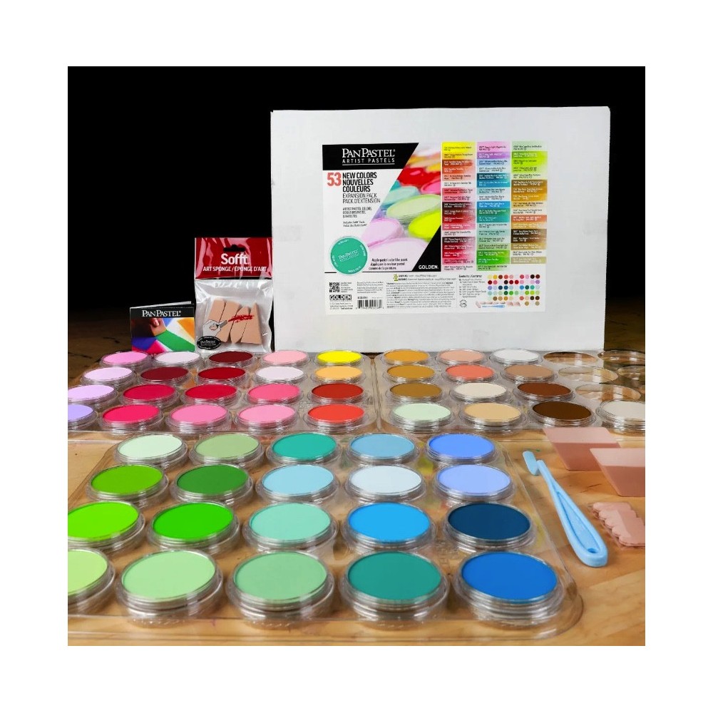 Zestaw suchych pasteli PanPastel Expansion Pack - 53 kolory