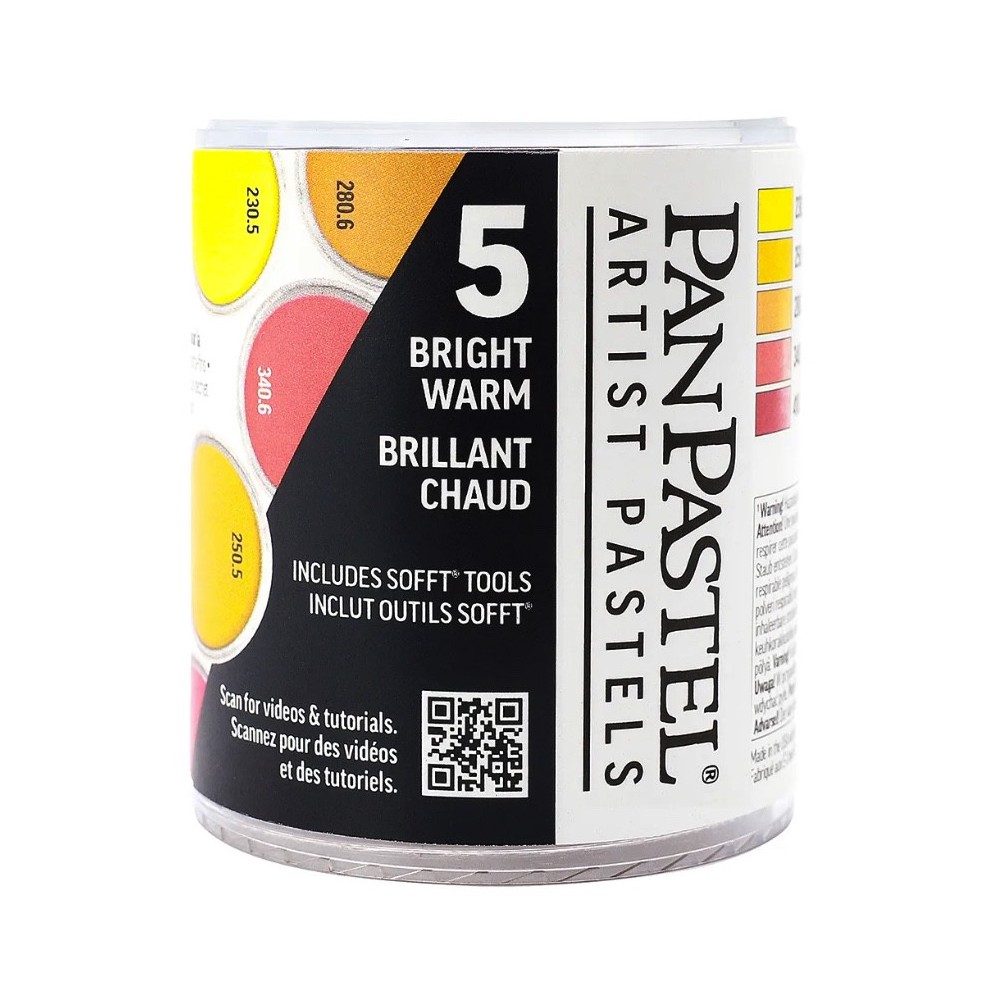 Set of Ultra Soft PanPastels Bright Warm - 5 colors