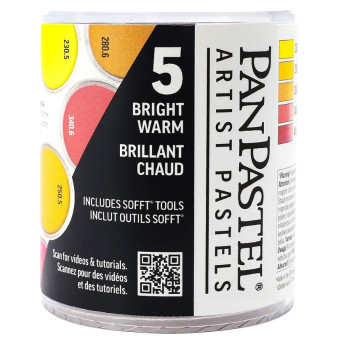 Set of Ultra Soft PanPastels Bright Warm - 5 colors