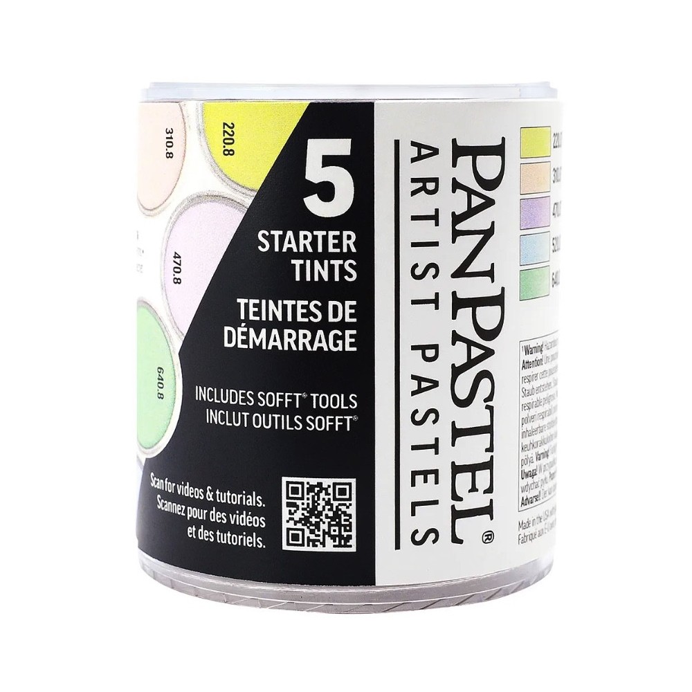 Set of Ultra Soft PanPastels Starter Tints - 5 colors