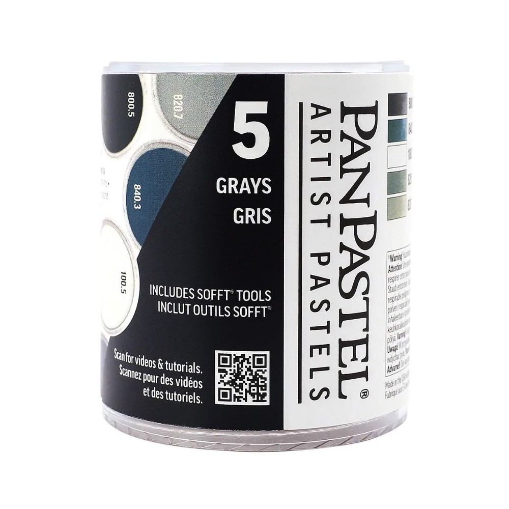 Set of Ultra Soft PanPastels Grays - 5 colors