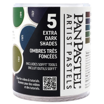 Set of Ultra Soft PanPastels Extra Dark Shades - 5 colors